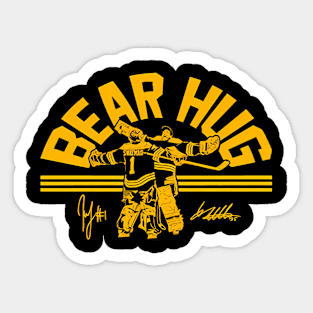 Linus Ullmark Jeremy Sway Bear Hug Sticker